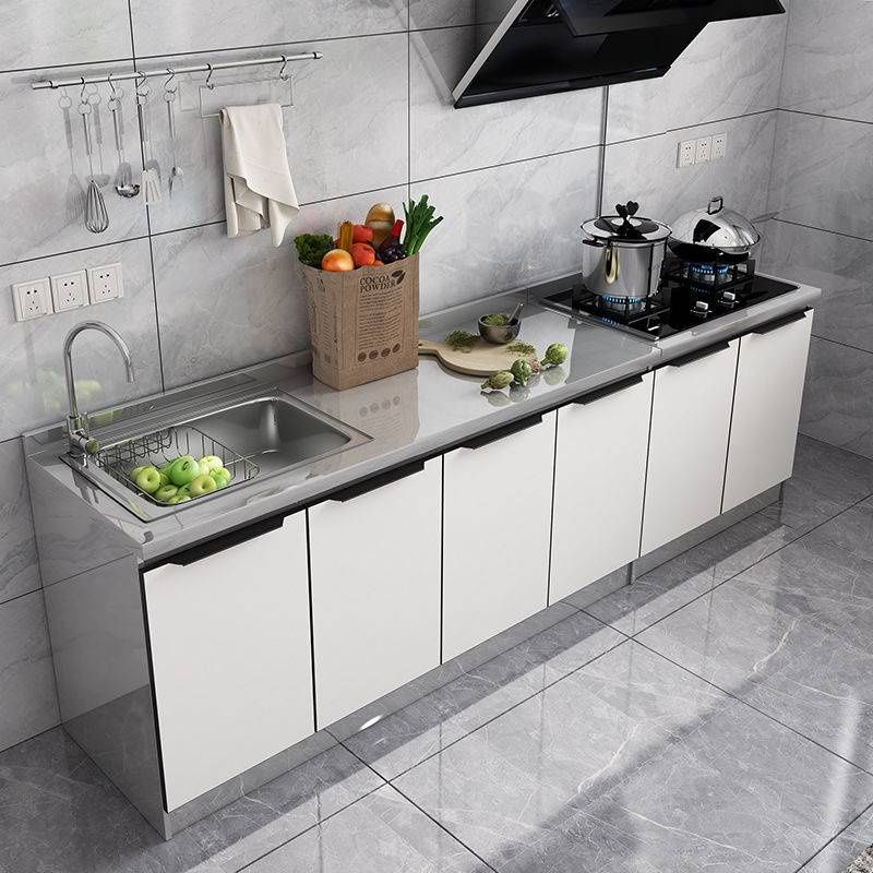 mẫu bếp khung inox