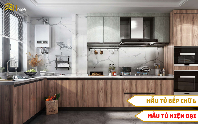 Giới thiệu về mẫu tủ bếp chữ L hiện đại tại Nội thất Sài Gòn Homes