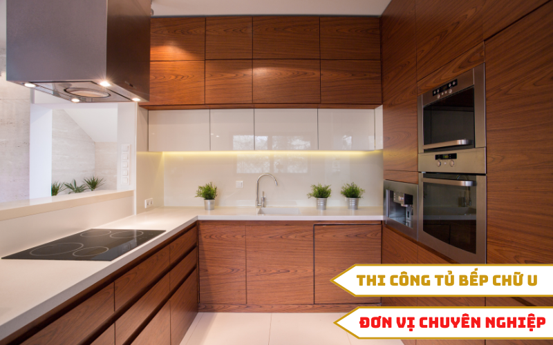 Nội thất Sài Gòn Homes chuyên thi công tủ bếp chữ U cho gia chủ