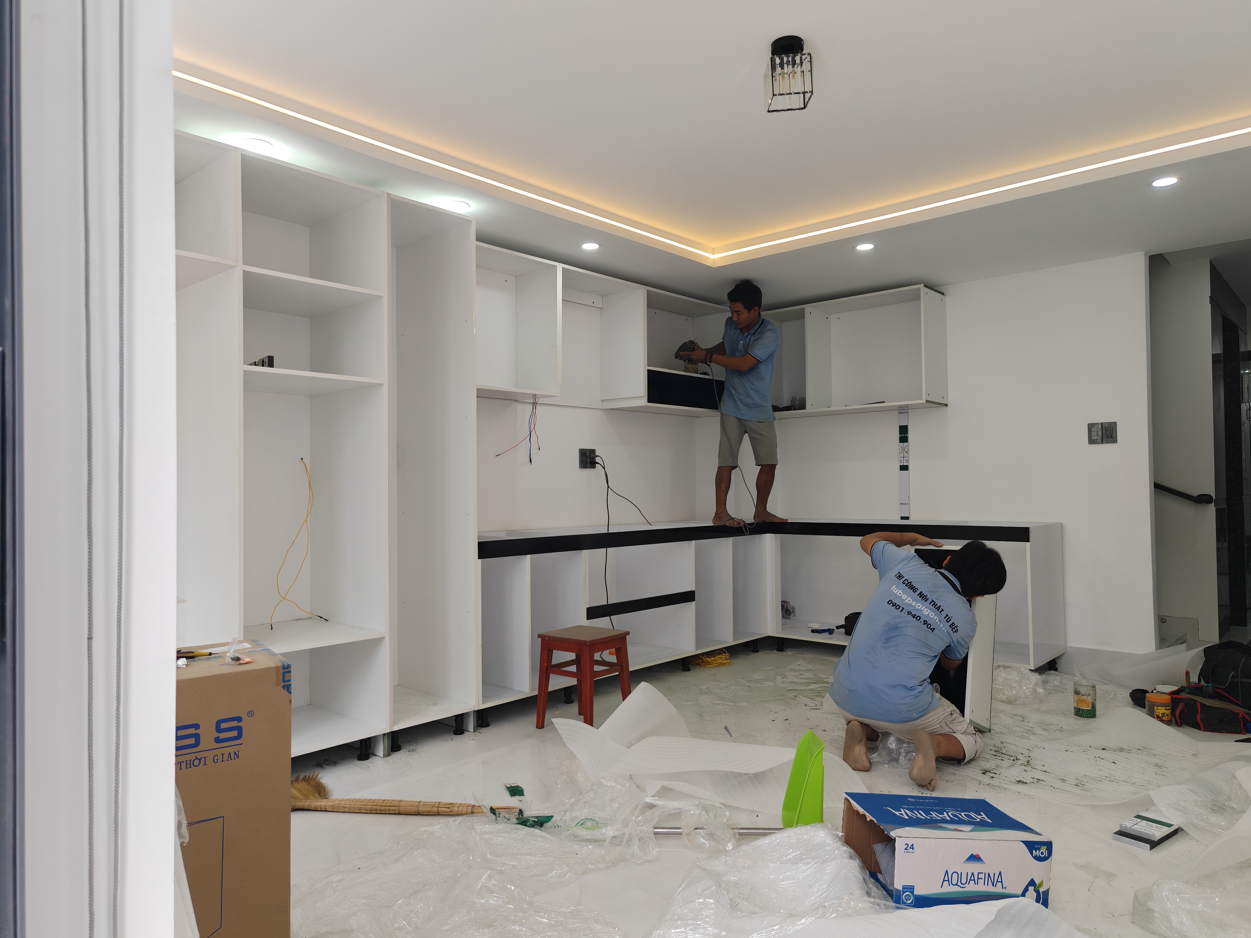 Thi Công Tủ Bếp Acrylic Hiện Đại Nhà Anh Dũng - Tân Bình