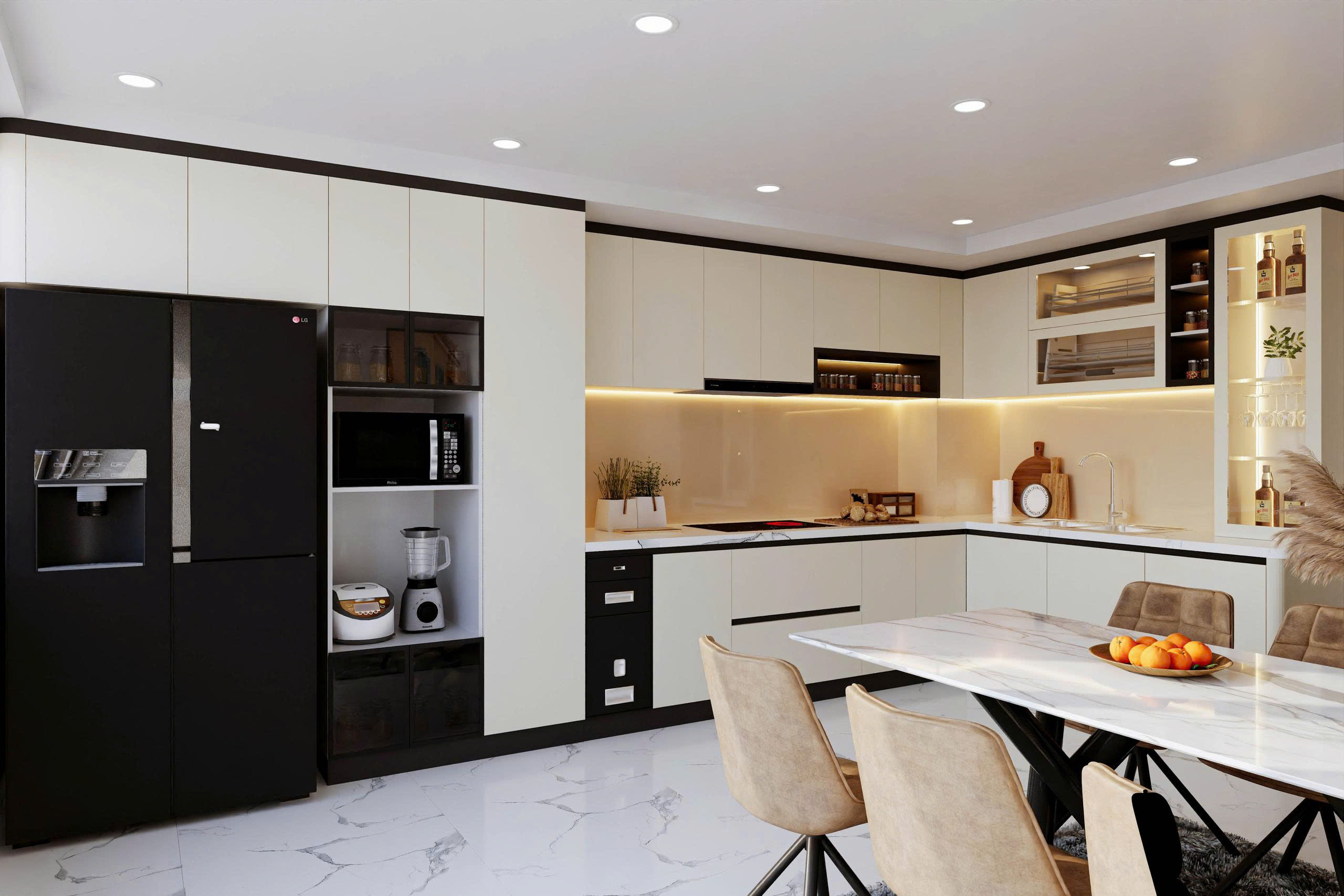 Thi Công Tủ Bếp Acrylic Hiện Đại Nhà Anh Dũng - Tân Bình