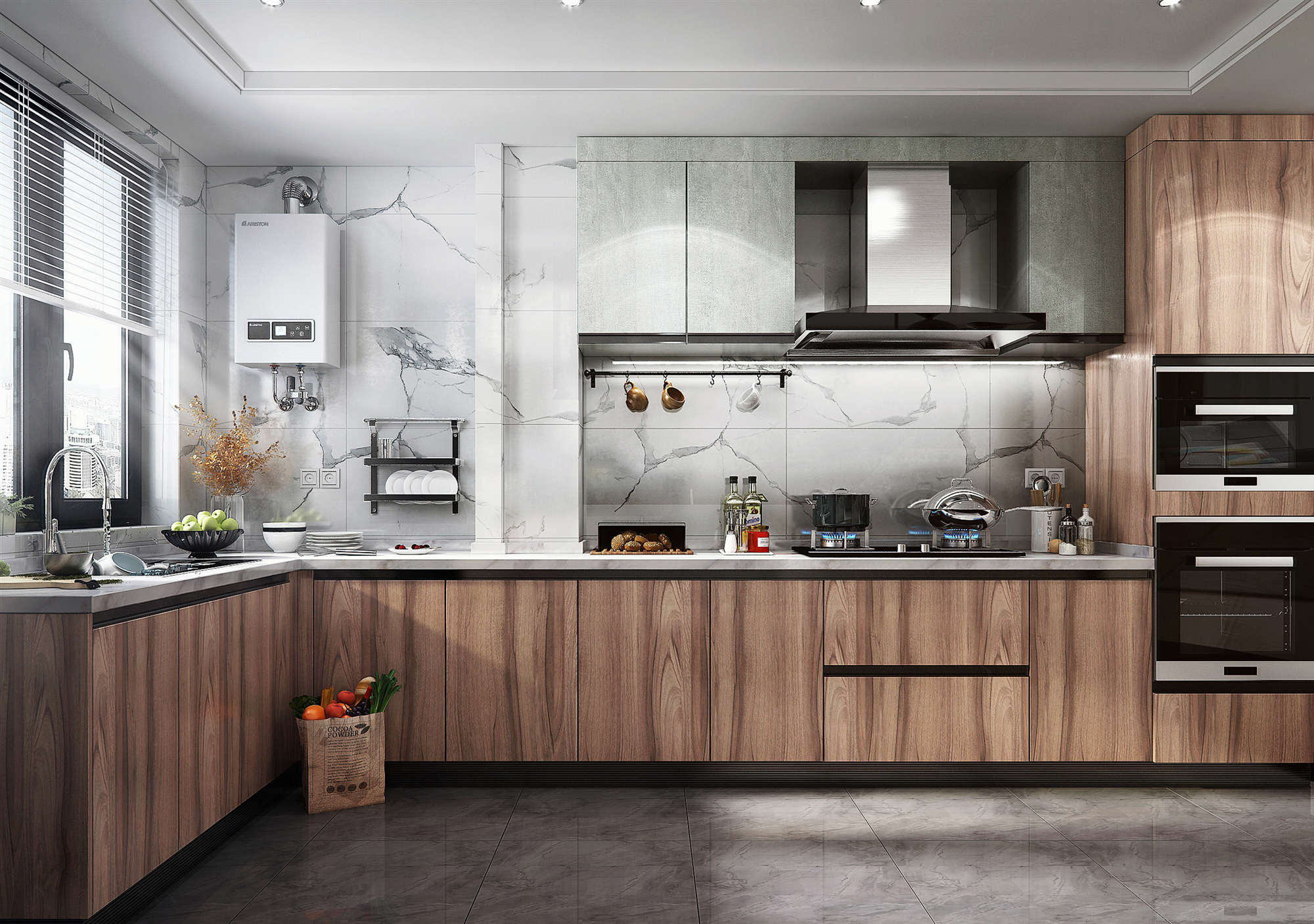 tủ bếp gỗ mdf