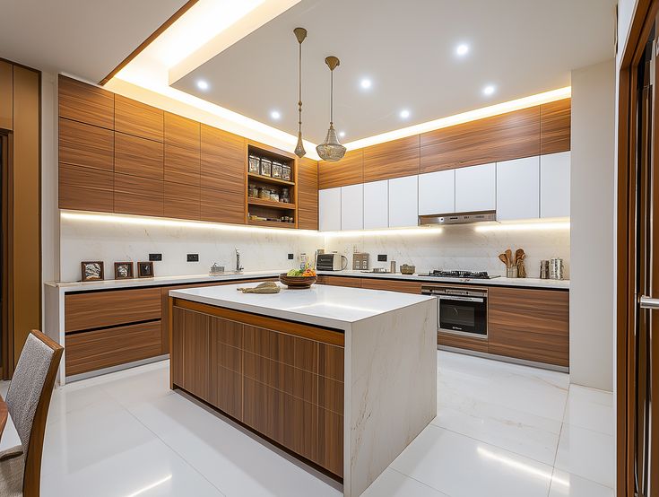 Tủ bếp MDF cánh Acrylic