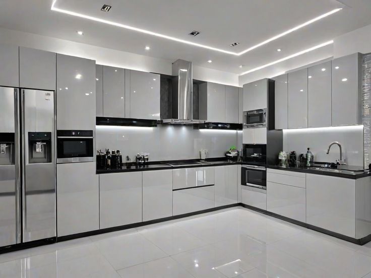 tủ bếp nhựa đặc phủ acrylic