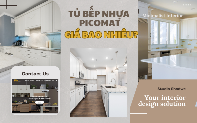 Tủ bếp nhựa Picomat giá bao nhiêu? Báo giá chi tiết tại Nội thất Sài Gòn Homes